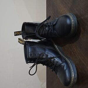 Dr Martens Kids Black Lace-Up Boots